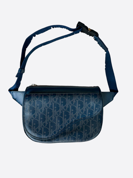 LOUIS VUITTON Campus Damier Infini Leather Bumbag Navy Blue