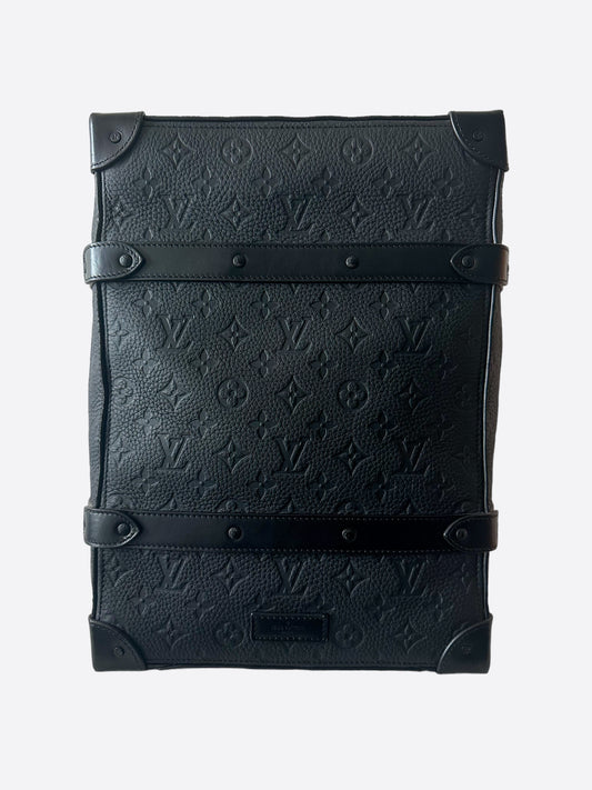 Louis Vuitton Black Shadow Monogram Keepall 50 – Savonches