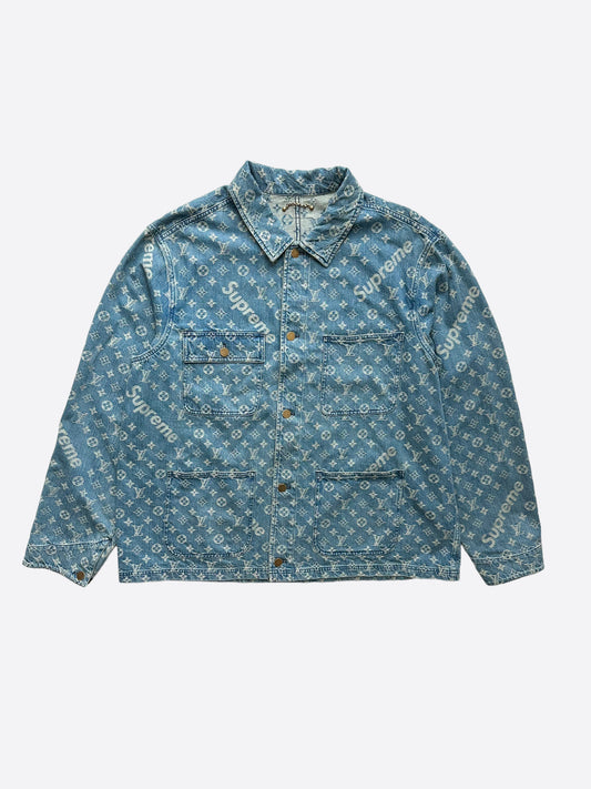 Louis Vuitton Nigo Grey Monogram Denim Jacket – Savonches