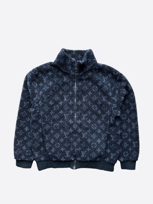 Louis Vuitton Monogram Mens Track Jackets 2023-24FW, Navy, Xs