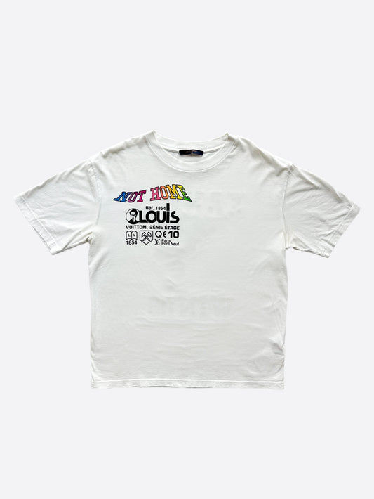 Louis Vuitton White Kansas Winds Printed Cotton T-Shirt L Louis Vuitton