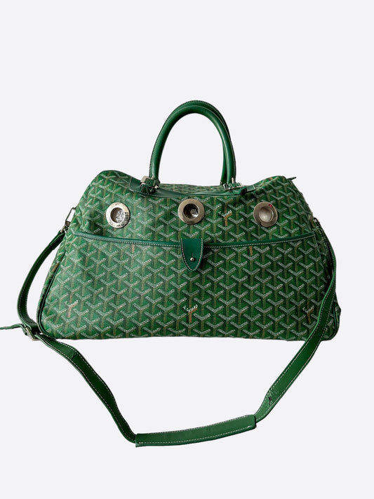 Goyard Green Plumet Clutch Cross Body Bag – Savonches