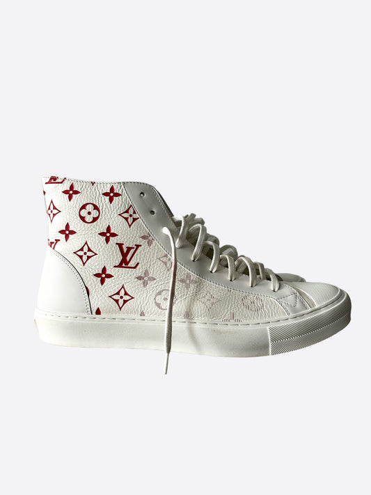 louis vuitton skate shoe red