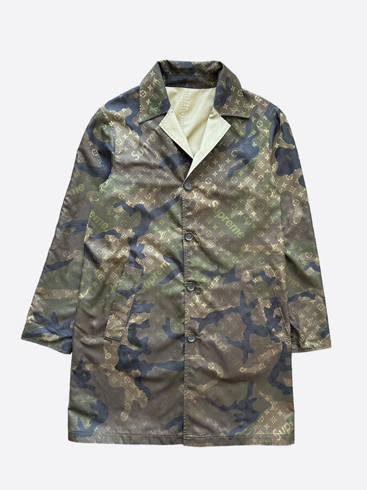 Supreme x Louis Vuitton Reversible Trench Coat Camo Men's - SS17 - US