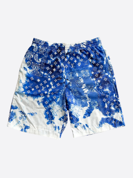 Louis Vuitton Men's Checkered Silk Monogram Boxer Shorts