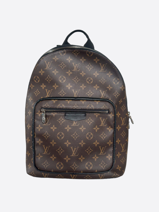 Louis Vuitton - Josh Monogram Macassar Canvas Backpack Noir