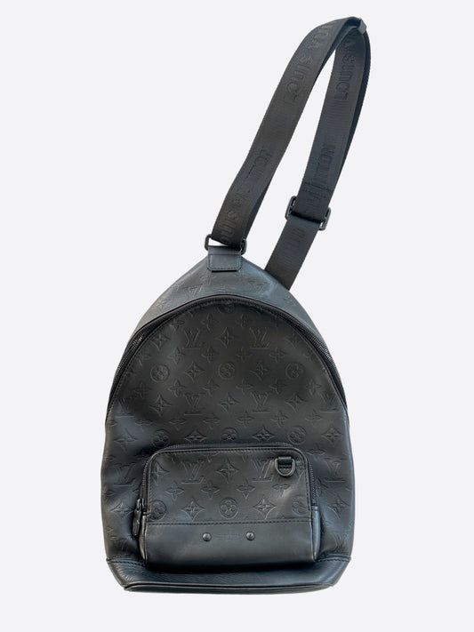 LOUIS VUITTON RACER BACKPACK MONOGRAM SHADOW GRAY LEATHER