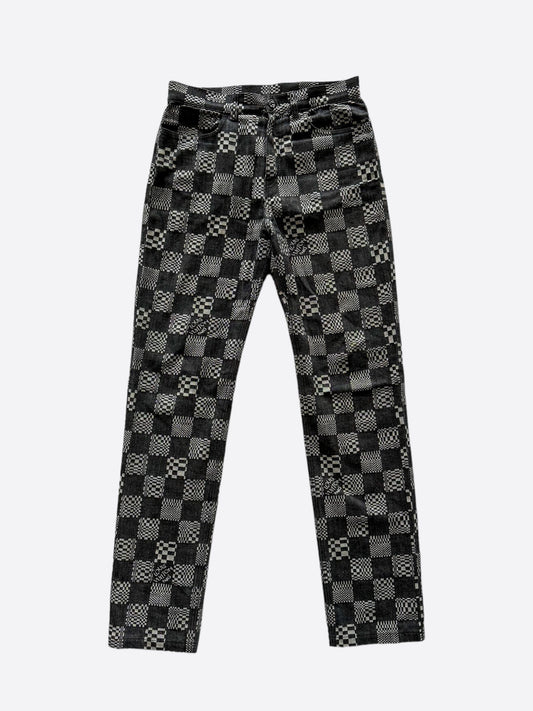 Louis Vuitton Distorted Damier Print Jeans – Savonches