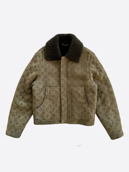 Louis Vuitton Grey Cashmere Monogram Boyhood Puffer Jacket M Louis Vuitton