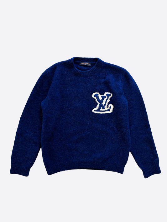Louis Vuitton, Sweaters, Louis Vuitton Intarsia Patterned Letter  Sweatshirt