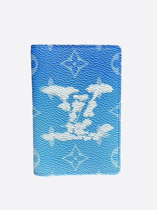 Louis Vuitton Blue Monogram Striped Pocket Organizer – Savonches