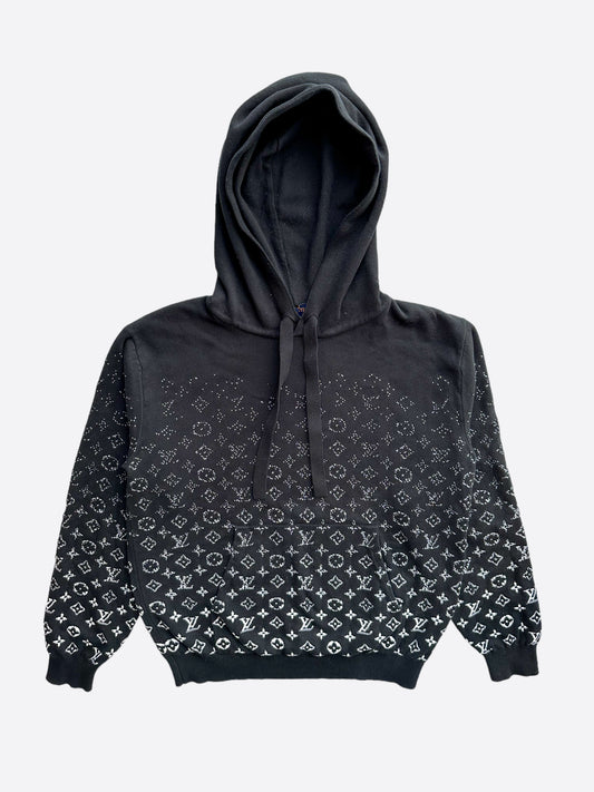 Louis Vuitton LV Monogram Circle Cut Black Sweater Hoodie Size Small Medium  - clothing & accessories - by owner 