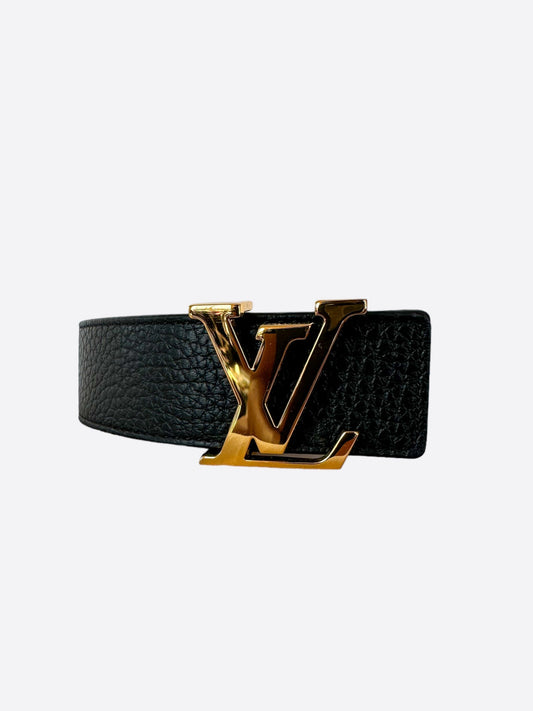 Louis Vuitton Louis Vuitton LV Initiales Black Epi Leather Silver