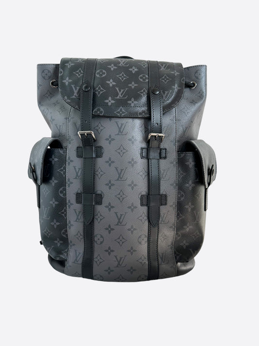 LOUIS VUITTON Monogram Eclipse Backpack Trio Silver Buckle Backpack Bl –  Brand Off Hong Kong Online Store