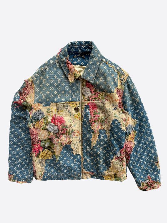 louis vuitton blue monogram jacket