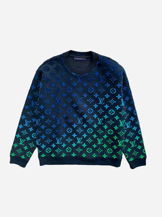 Louis Vuitton Monogram Rainbow Playground Graphic Sweat, Green, M