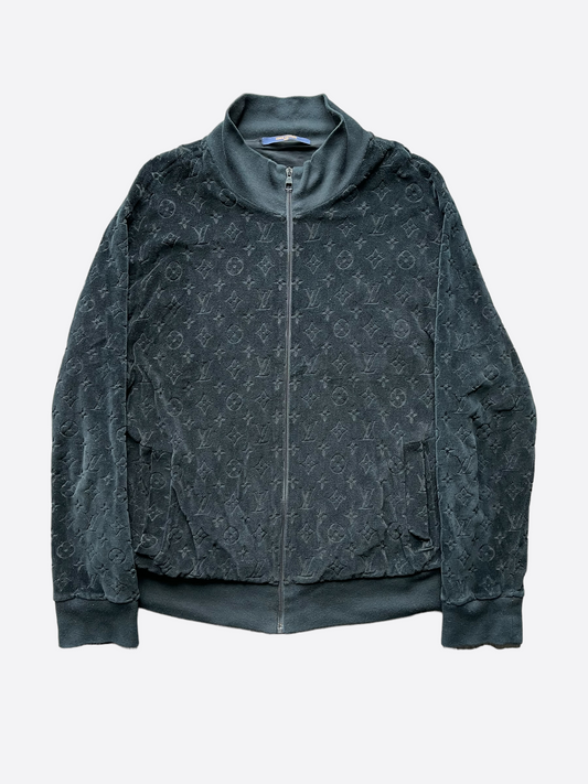 auktion fyrretræ champignon Louis Vuitton Black Monogram Fleece Zip Up Jacket – Savonches