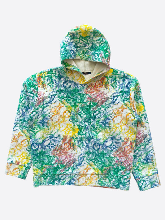 Louis Vuitton Jacquard Cotton Hoodie Multico. Size Xs