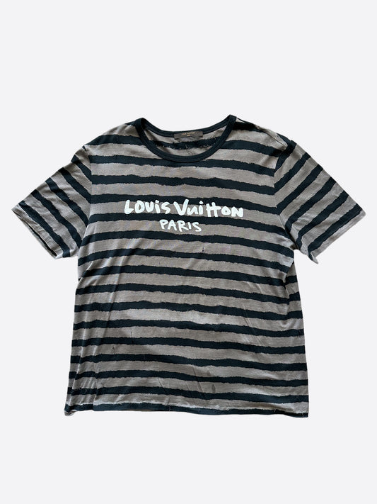 Louis Vuitton Fragment Black Embroidered Tee