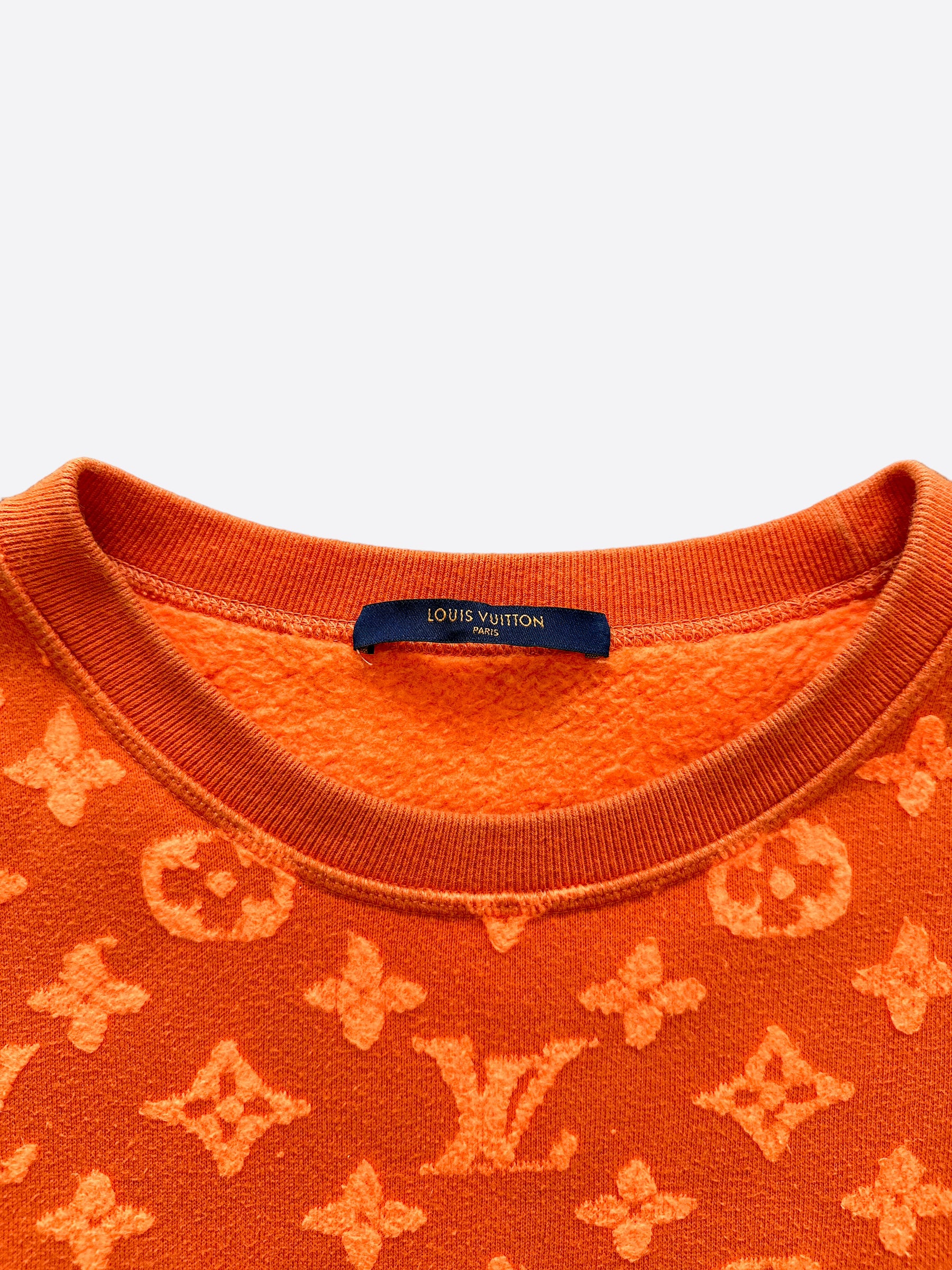 Sweatshirt Louis Vuitton Orange size S International in Cotton - 26610318