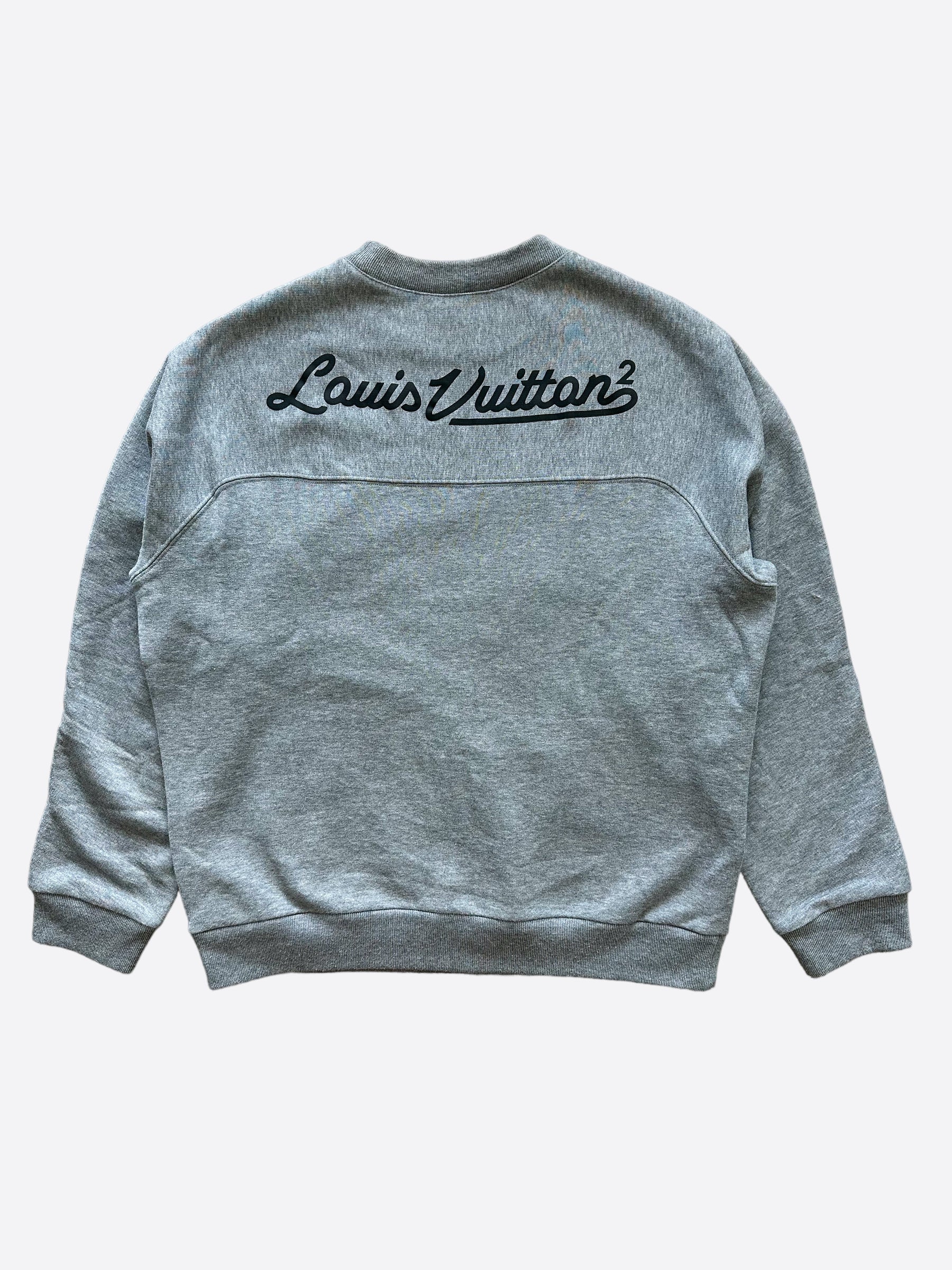 Louis Vuitton Nigo Grey Heart Logo Sweater – Savonches