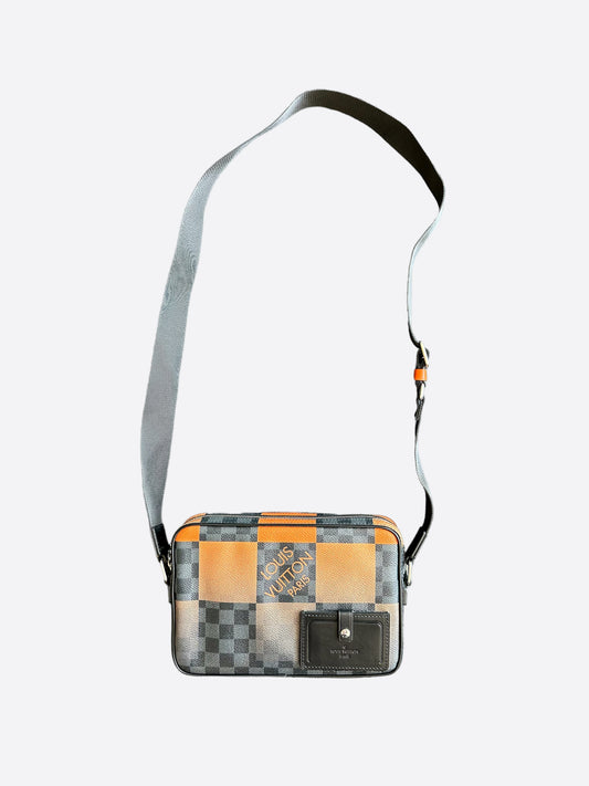 Louis Vuitton Discovery Bumbag Damier Cobalt Race Blue Orange in