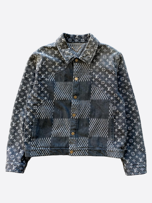 louis vuitton monogram denim jacket