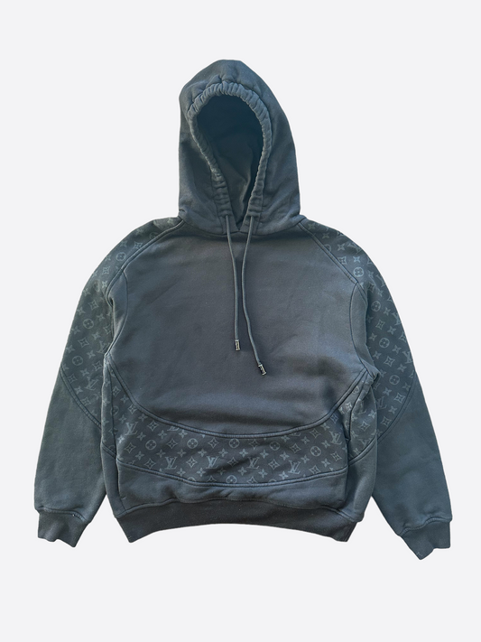 Monogram Circle Cut Hoodie - Luxury Grey