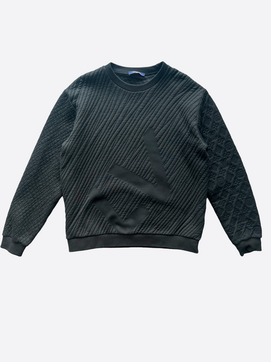 Louis Vuitton Black & Blue Monogram Zip Up Hoodie – Savonches