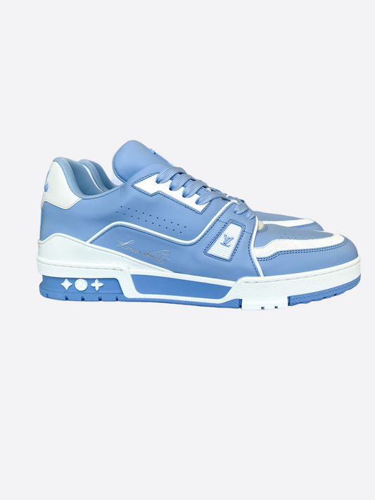 Louis Vuitton Blue & White Trainers – Savonches