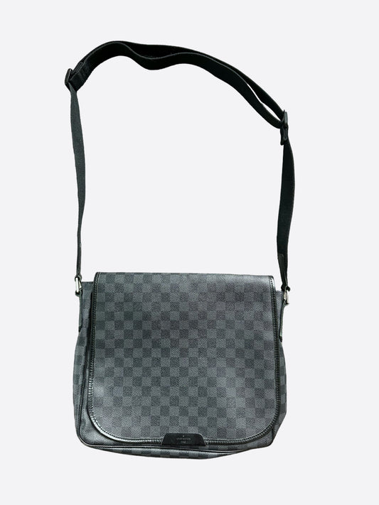 LOUIS VUITTON Damier Graphite District GM Messenger Bag - The