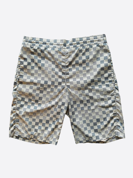 Louis Vuitton Blue Bleached Bandana Monogram Swim Shorts – Savonches