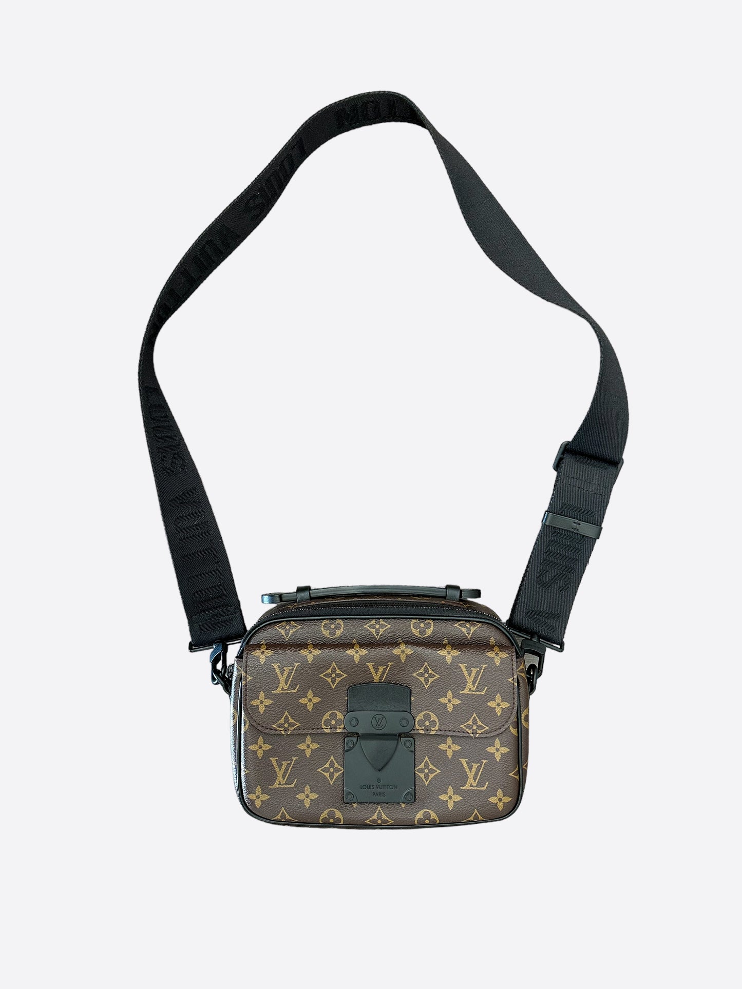 Louis Vuitton Monogram Canvas S Lock Messenger Bag (SHF-20669