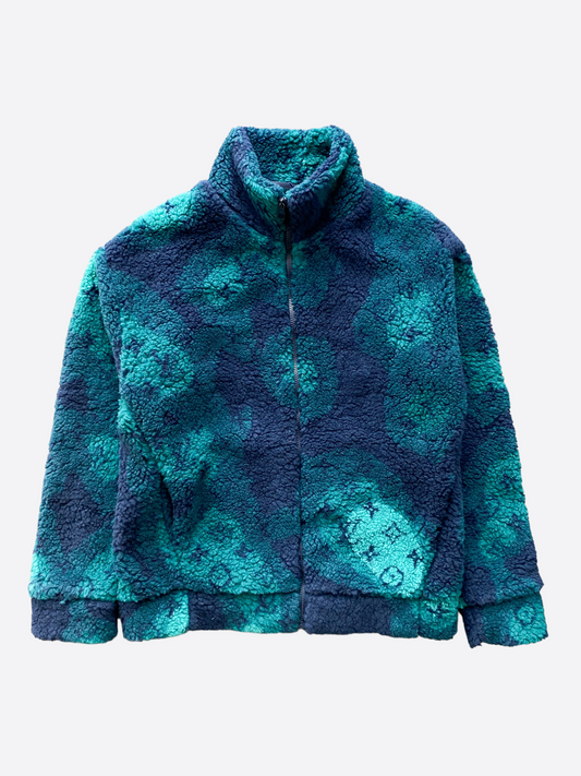 Louis Vuitton Camo Monogram Fleece Zip Up Jacket – Savonches