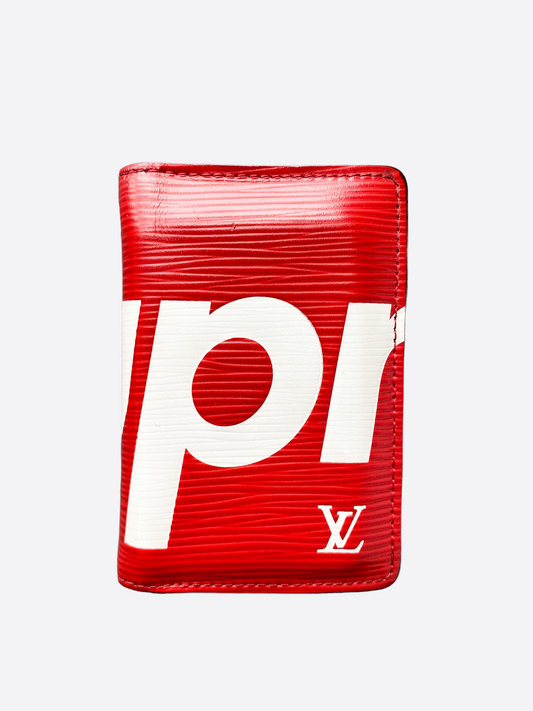 Louis Vuitton X Supreme Pocket Organizer Epi Reduction