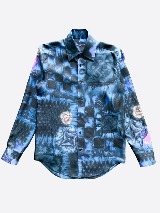 Louis Vuitton Blue Damier Salt Print Sweater – Savonches