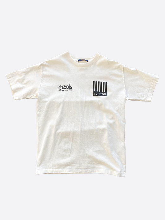 White Barcode Logo T-Shirt – Savonches