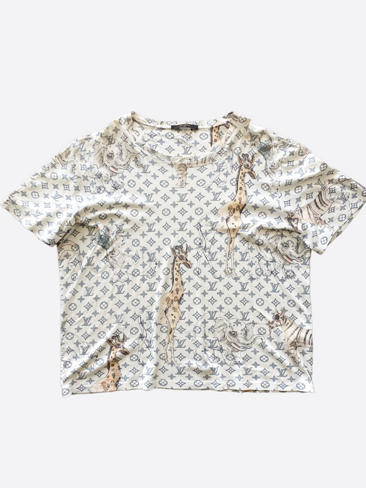 Louis Vuitton White Burning House T-Shirt – Savonches