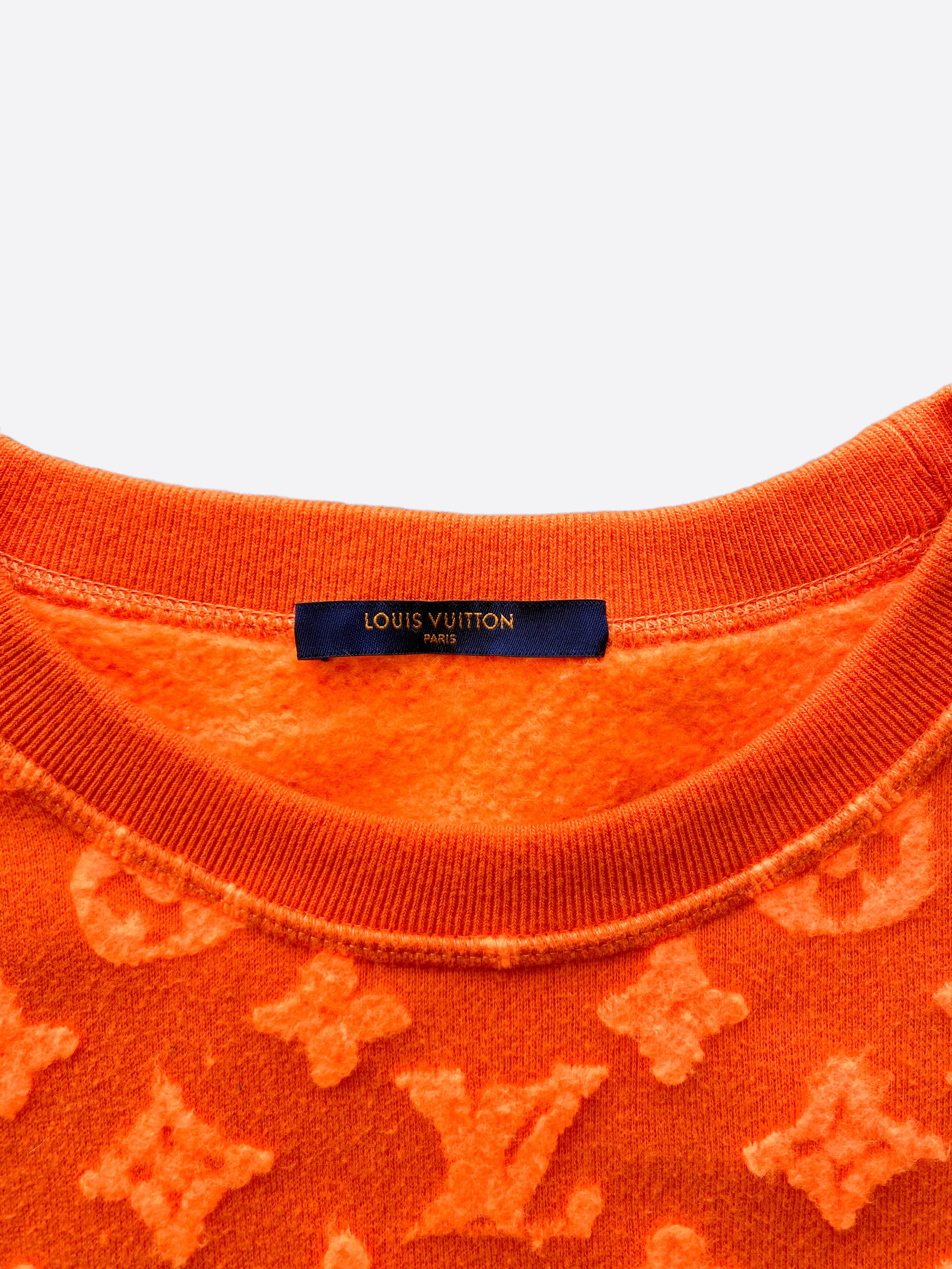 Louis Vuitton Orange Monogram Wool Sweater – SWGrails