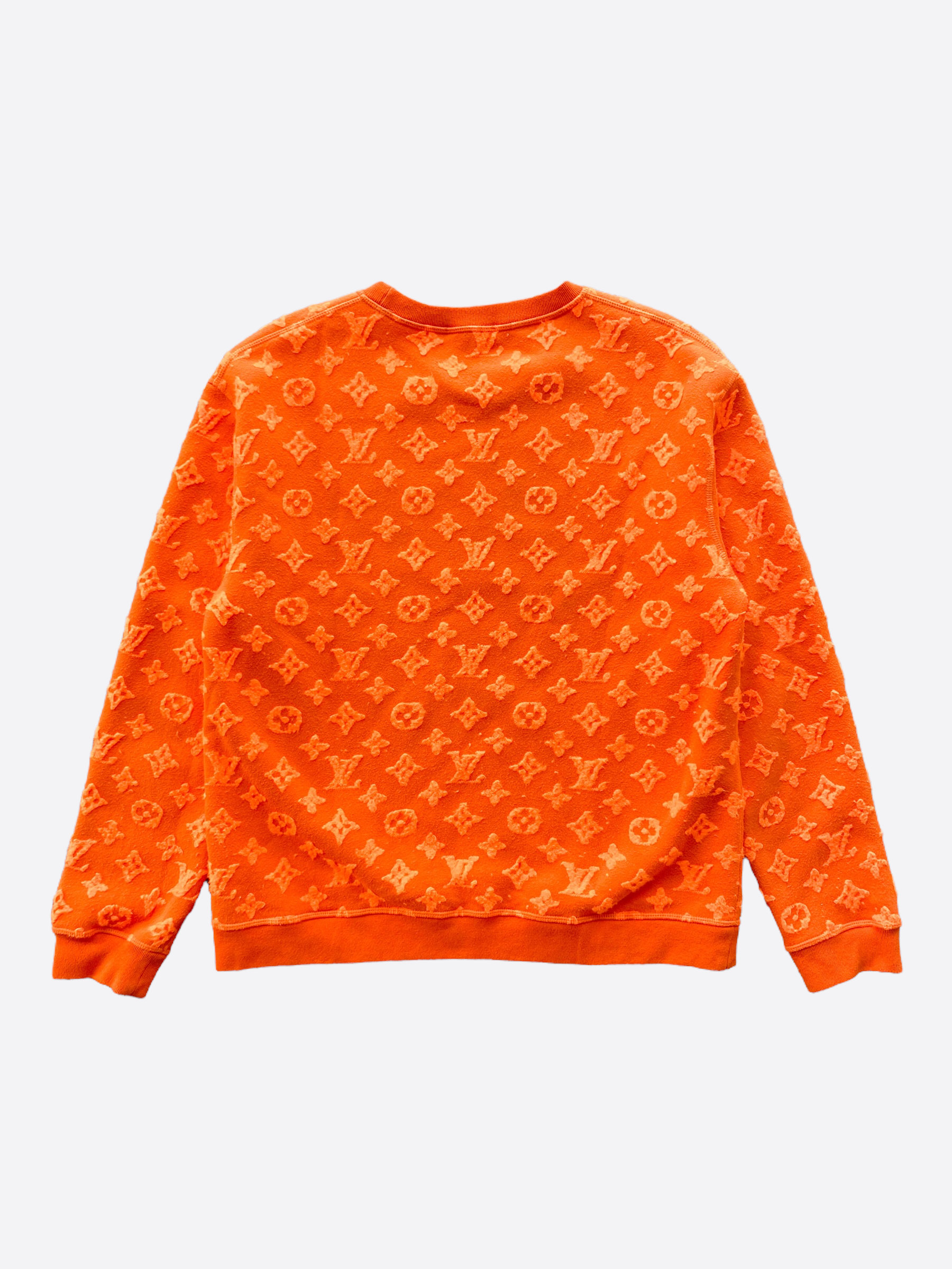 Wool sweatshirt Louis Vuitton Orange size S International in Wool - 28824233