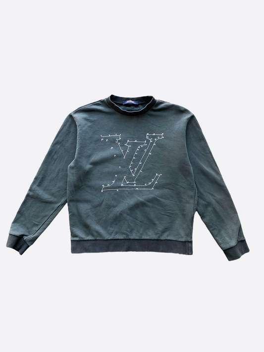 Louis Vuitton Stitch Print Embroidered Sweatshirt