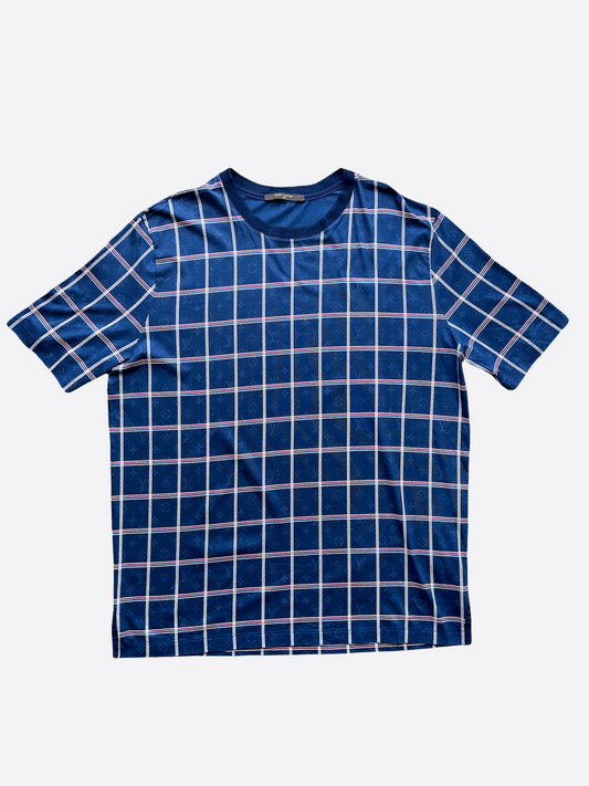 Louis Vuitton LV Monogram Louis Vuitton Tapestry Monogram Sweatshirt  T-Shirt - Blue T-Shirts, Clothing - LOU374939