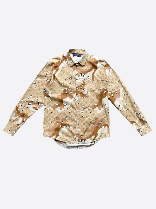 Louis Vuitton 2020 Camo Monogram Shirt