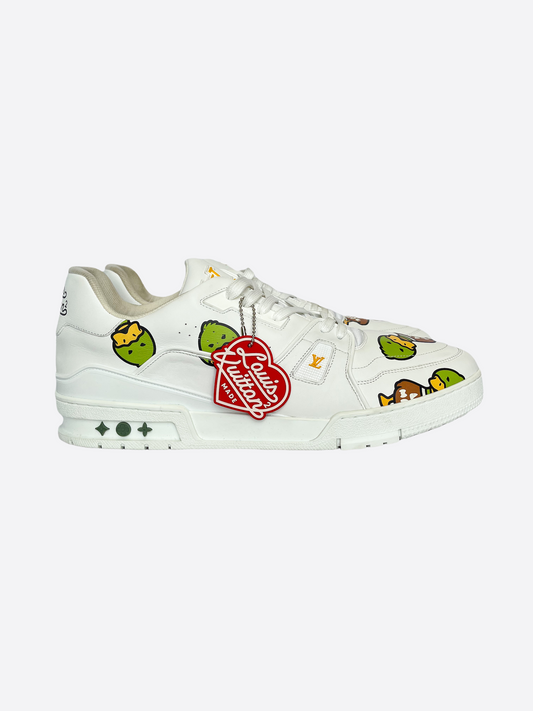 Louis Vuitton White & Red Trainers – Savonches