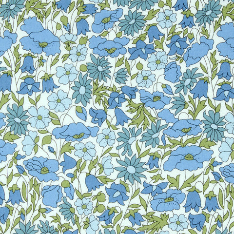 Liberty Tana Lawn - Poppy and Daisy Blue