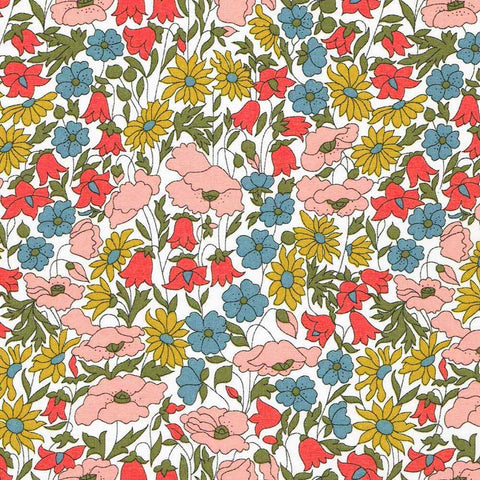 Liberty Tana Lawn - Poppy and Daisy Mustard