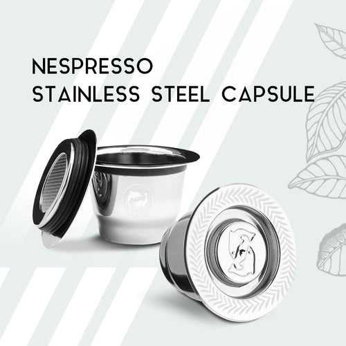 Stainless Steel Capsulas De Cafe Recargables Nespresso Capsule Nespresso  Reutilisable Inox Nespresso Refillable Capsule Капсулы