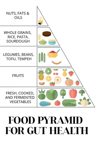 Food pyramid for gut health fermented food SauerCrowd 