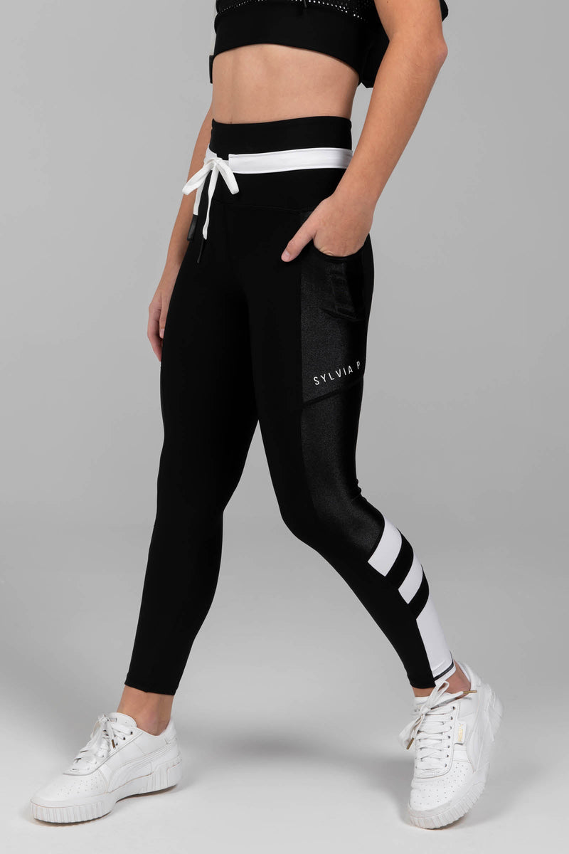 Iconic SP Full Length Tight - Black – SylviaP Sportswear LLC