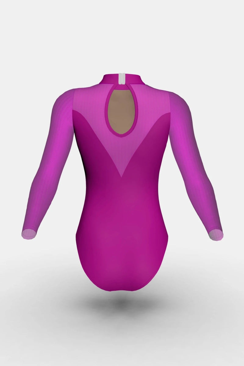 Luna Leotard - 3Q Sleeve – SylviaP Sportswear LLC